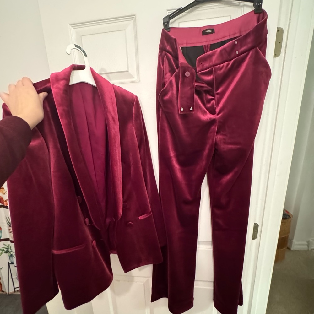Pink Velvet Suit